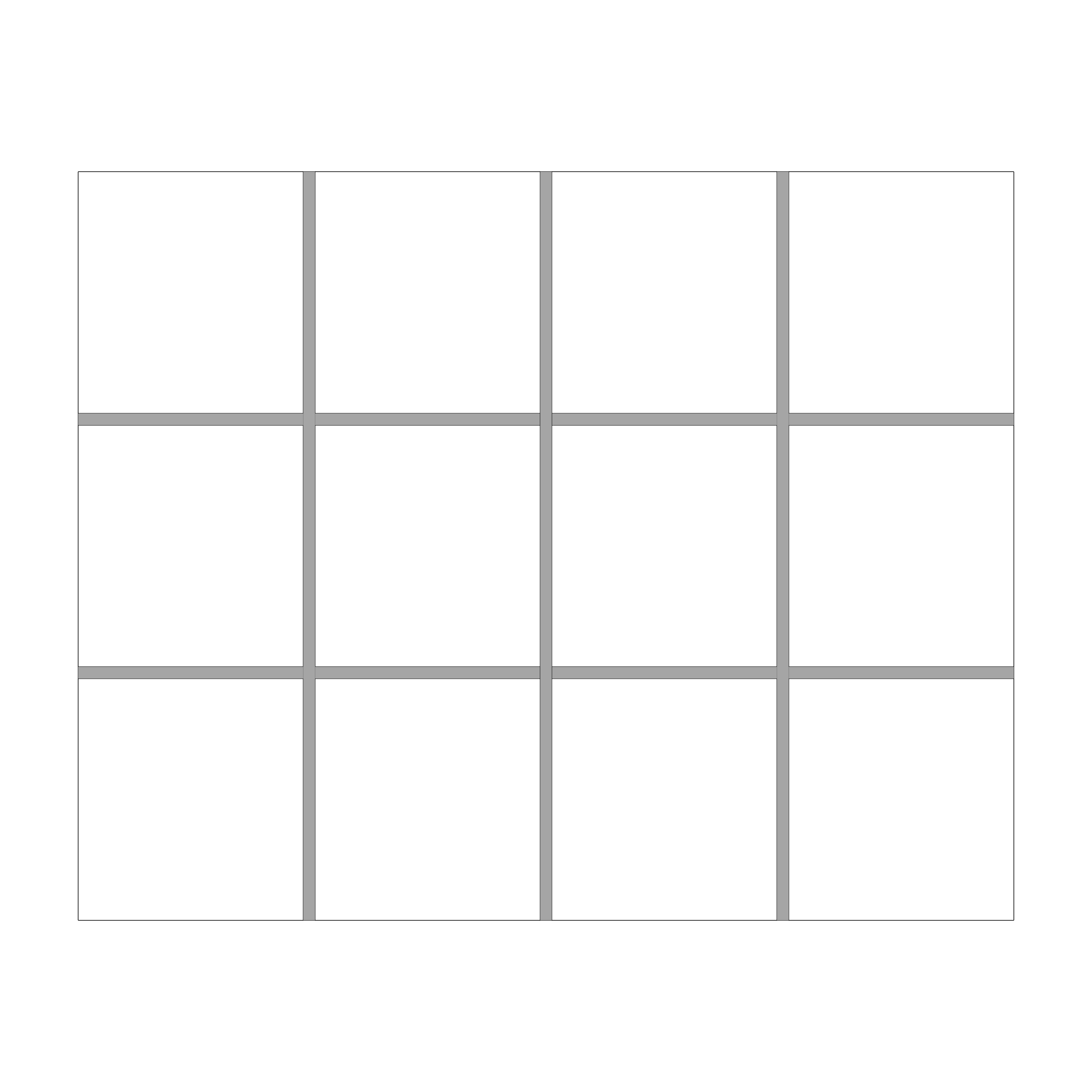 Grid Three by Four